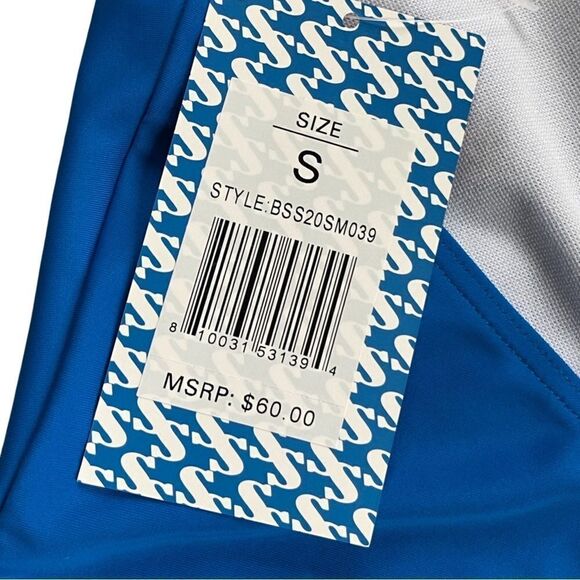 Sun and Sea | Blue Ruffle Halter One-Piece Women Small Swimsuit NWT - Picture 10 of 12